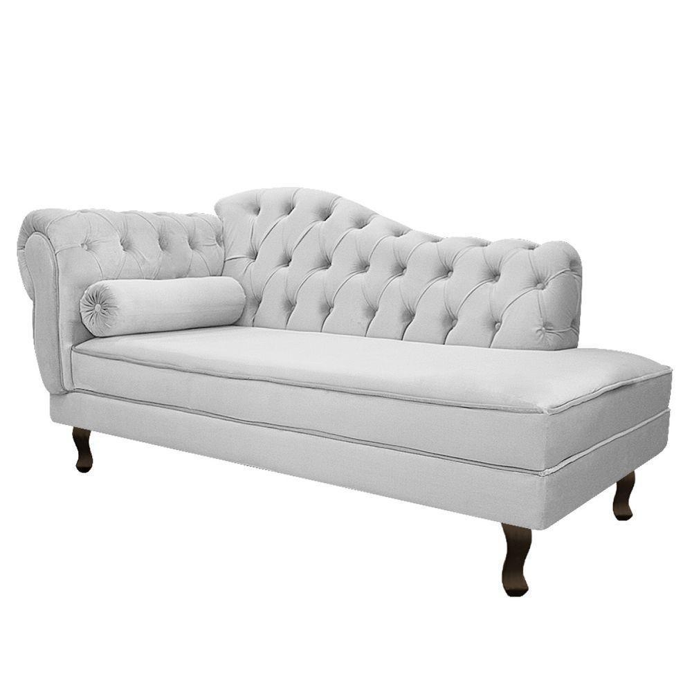 Kit Diva Recamier Diana 130Cm Lado Direito E 02 Poltronas Julia Corano - Doce Sonho Móveis Branco - 5