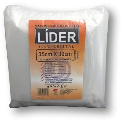 Saco Plástico PEBD 15x30cm 0,06mm Polietileno Versátil Central Plast