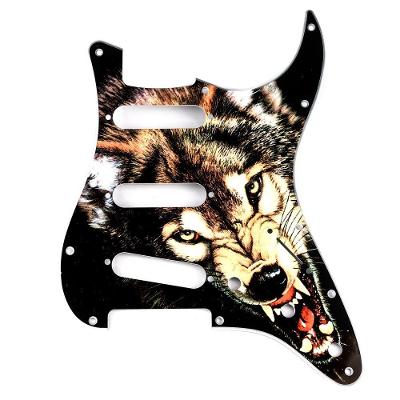 Escudo para Guitarra Am Strat SSS Lobo do Ártico Acrílico Spirit 100-WF