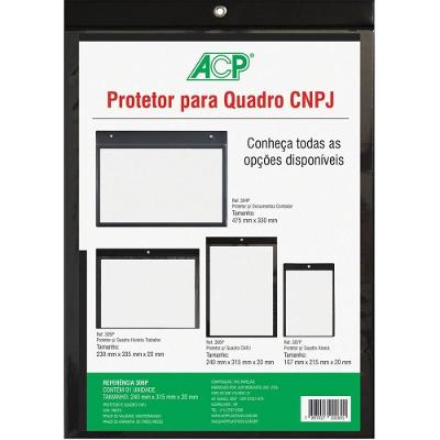 Porta Alvará Quadro CGC Vertical Plástico 240mmx340mm Preto