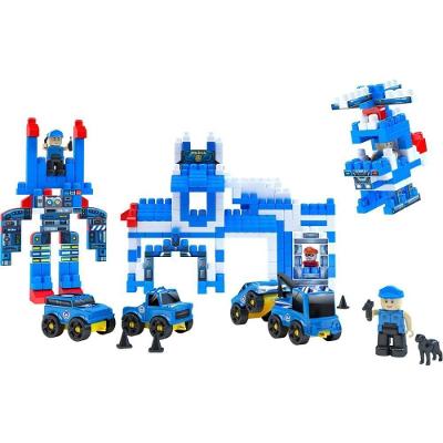 Brinquedo de Montar Blocolandia Click Policia XK121 340 Peças