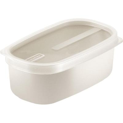 Pote Plástico Tramontina Mixcolor 650ML Polipropileno Tampa Transparente Branco