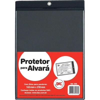 Porta Alvará DAC PVC com Ilhós 163mm X 218mm 5 Unidades Preto