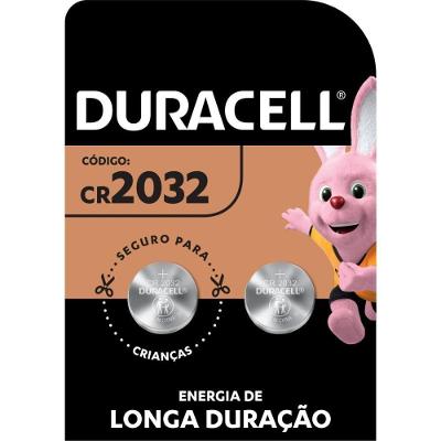 Pilha Botão Duracell CR2032 com 2 Unidades