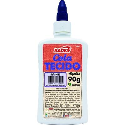 Cola para Tecido e Pano 90g Radex para Bainhas e Modificações
