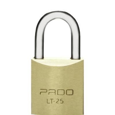 Cadeado Convencional LT-25 Latão Maciço Haste Aço Cementado 25mm Pado