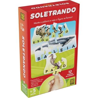 Jogo Educativo Soletrando Formar Palavras com Figuras Animais Grow
