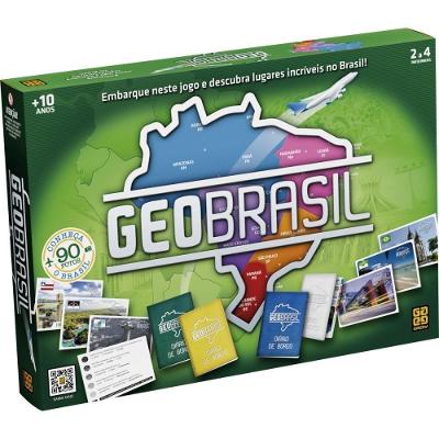 Jogo Didático Geobrasil Regiões do Brasil Cartas e Perguntas Grow