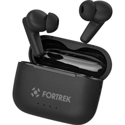 Fone de Ouvido TWS Fortrek HWA3 Cancelamento de Ruido ANC Bluetooth 6.0 6 Microfones ENC Preto