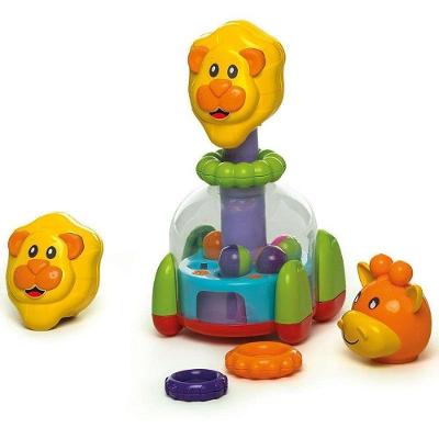 Brinquedo Educativo Baby Mix com Argolas Leão e Girafa Mix