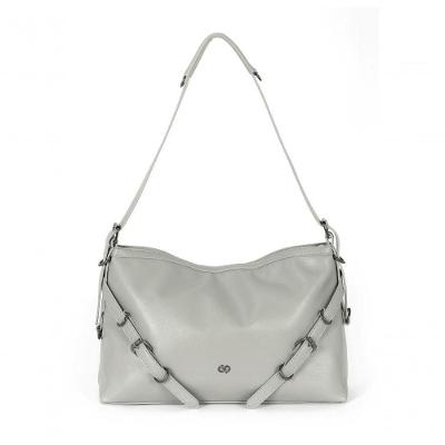 Bolsa de Ombro Gash BS72996GA Poliuretano 38CM 11.9L Cinza Feminina