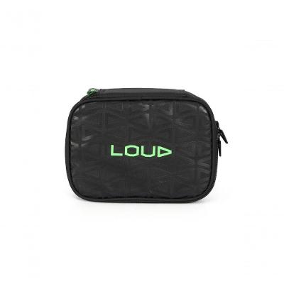 Estojo Escolar Luxcel Loud ET50254LD Poliéster 2L Preto