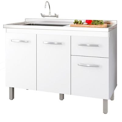 Balcao P- Pia Sem Tampo Anita 120 Cm Mobbs Branco