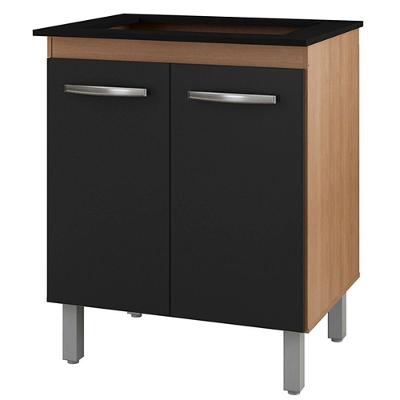 Balcao Para Cooktop 4 Bocas Jade Mobbs Savana Preto