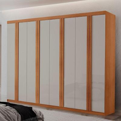 Guarda Roupa Casal Ortiz Mdf 8 Portas 4 Gavetas Sem Pés