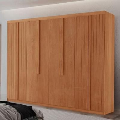 Guarda Roupa Casal Levi Mdf Com 8 Portas 4 Gavetas Moderna