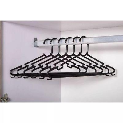 Kit 60 Cabides Redondos Adulto Reforçados Guarda Roupa Preto