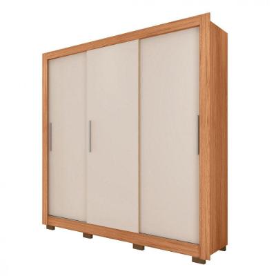 Guarda Roupa 3 Portas 2 Gavetas Com Pés Santiago Caemmun Freijo-off White