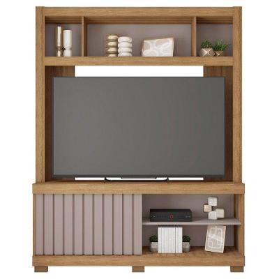 Estante Para Tv Até 65 Polegadas Cinne Caemmun Lamina Mel/cacao