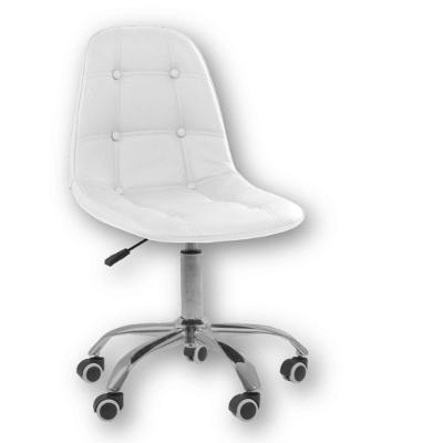Kit 2 Cadeiras Office Eiffel Botonê Ajustável Oficial Branco