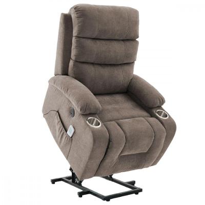 Poltrona de Massagem Confort Reclinável Microfibra Marrom Caemmun Móveis