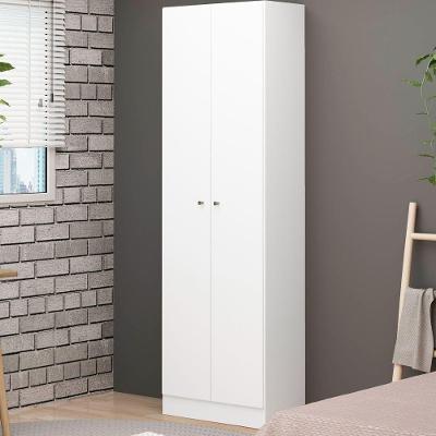 Armário Multiuso Sapateira Xangai 2 Portas 5 Prateleiras 55cm Branco Genialflex Móveis