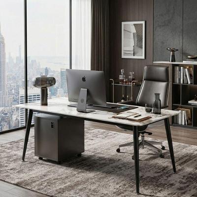 Mesa de Jantar Pandora Retangular Tampo de Granito 120cm Branco Caemmun Móveis