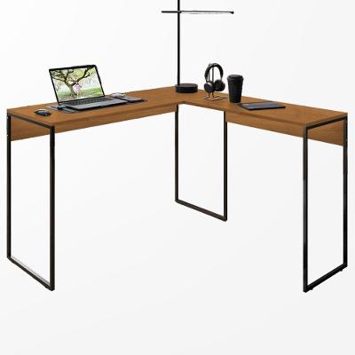 Mesa Em L Industrial Para Escritório E Home Office Xingu