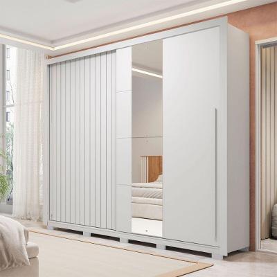 Guarda Roupa Casal Romanus Lux 2 Portas 4 Gavetas Caemmun Branco Fosco