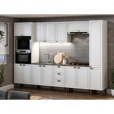 Cozinha Completa Modulada 6 Peças Americana MDF-MDP Branco Genialflex Móveis