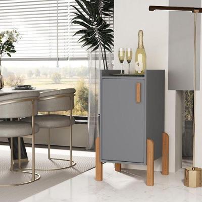 Armário Organizador Poseidon 1 Porta MDP 32CM Cinza SAL Movelaria