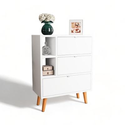 Aparador Classic 3 Gavetas MDF 65.5CM Branco JM3