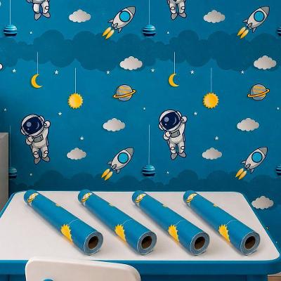 Kit 4 Rolos Adesivo Decorativo Espacial Parede 5mx45cm 9,0m2 Marrom