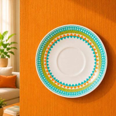 Pires Decorativo de Cerâmica para Parede com Suporte Branco