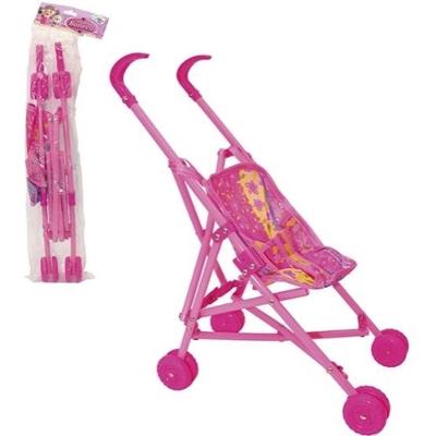 Carrinho de Boneca Dobrável Passeio Bebê Reborn Infantil Rosa