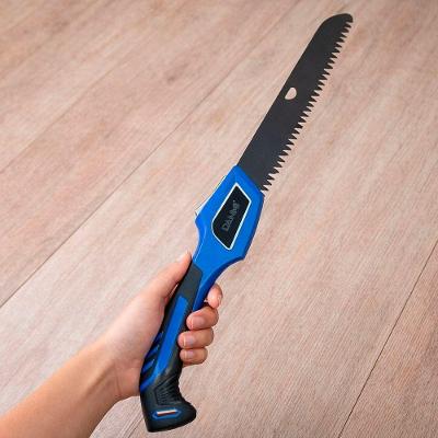 Serrote de Poda Manual Dobrável Jardim Lâmina 10 Polegadas Aço Inox Cabo Antiderrapante Azul