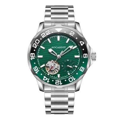 Relogio Masculino Alta Gama Analogico Pulseira Aco Inox Luminoso Verde Coca-Cola