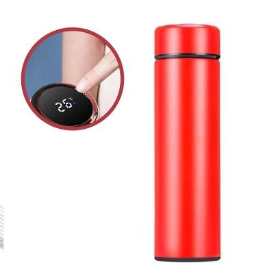 Garrafa Térmica Inox 480ML Display LCD Termômetro a Vácuo Vermelho Yeet