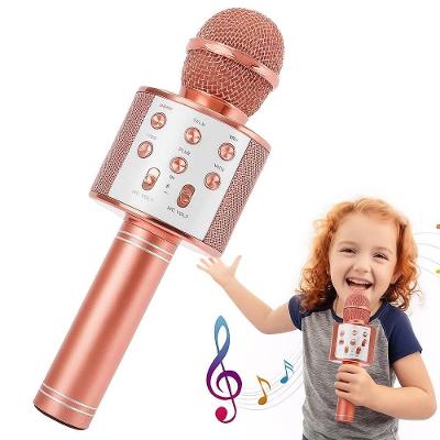 Microfone Karaokê Portátil Bluetooth com Mixer 6W Rosê Yeet
