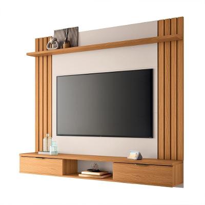 Painel Suspenso para Tv Solus G26 Até 70 Pol 180cm Mdf-mdp Cinamomo-off White Gran Belo