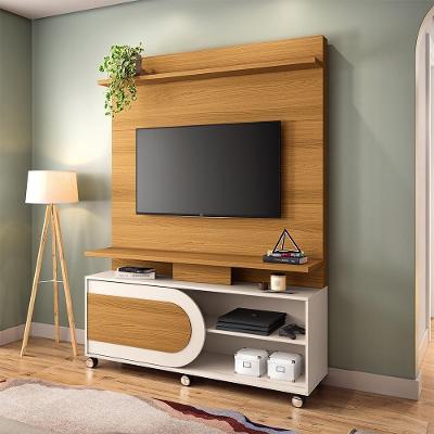 Home Theater Decorativo Globo G26 para TV Até 55 Polegadas 136cm MDF MDP Off White Gran Belo