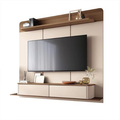 Home Painel Galax para Tv Até 70 Polegadas 180cm em MDF-MDP Off White-castanho Gran Belo
