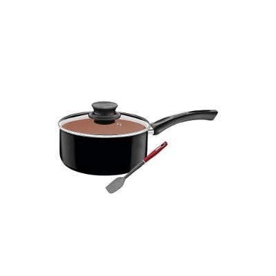 Conjunto Brigadeiro Panela Paris PATP3 Alumínio Antiaderente 18CM Preto Tramontina