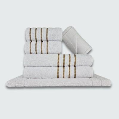 Jogo de Toalha Montreal 100% Algodão Macio Alta Absorção Branco Beka