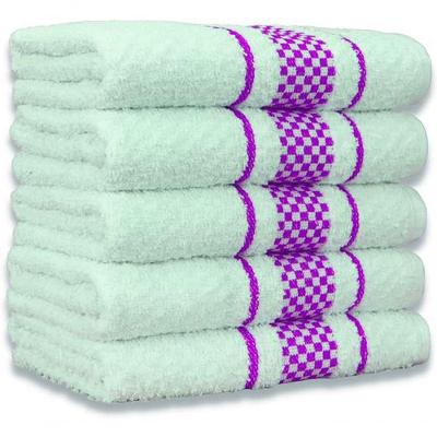 Kit 5 Panos de Prato Super Luxo Atoalhado Premium Gourmet Algodão Roxo Toalhas Beka