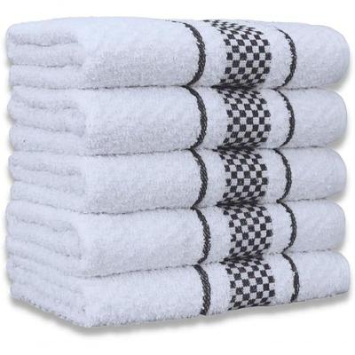 Kit 5 Panos de Prato Super Luxo Atoalhado Premium Gourmet Algodão Preto Toalhas Beka