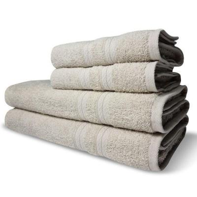 Jogo de Toalhas Itália Soft 4 Peças 100% Algodão 430g-m2 Bege Toalhas Beka