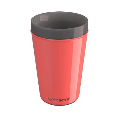 Copo Térmico Munique 350ML Tampa Rolha Hermético Rosa Unitermi