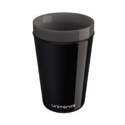Copo Térmico Munique 350ML Hermético Tampa Rolha Bebidas Preto Unitermi
