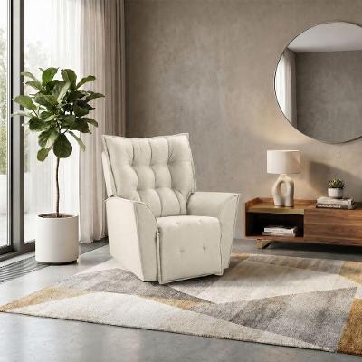 Poltrona Massageadora do Papai Estofada Conforto Pérola com Apoio para Braços Mobília Decor